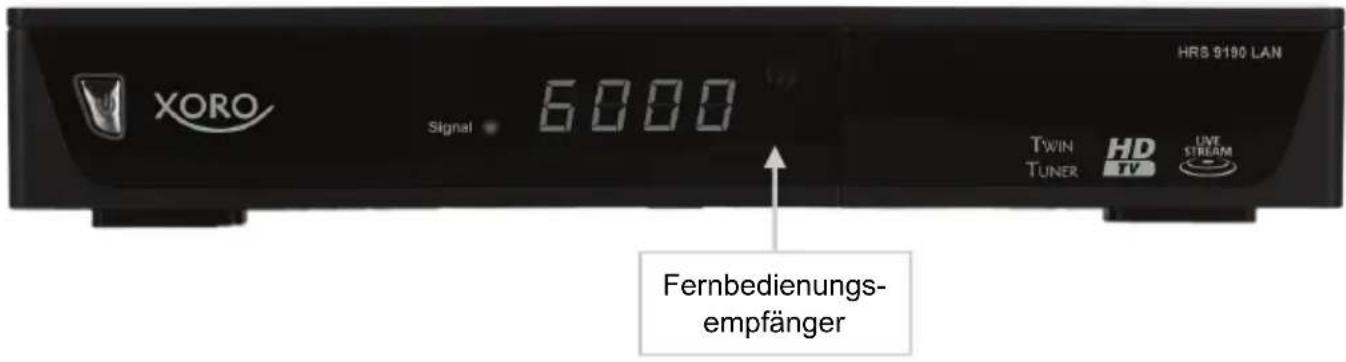 XORO Signal 6000 TWIN HD LIVE TUNER TV STREAM HRB 9190 LAN Fernbedienungs- empfänger