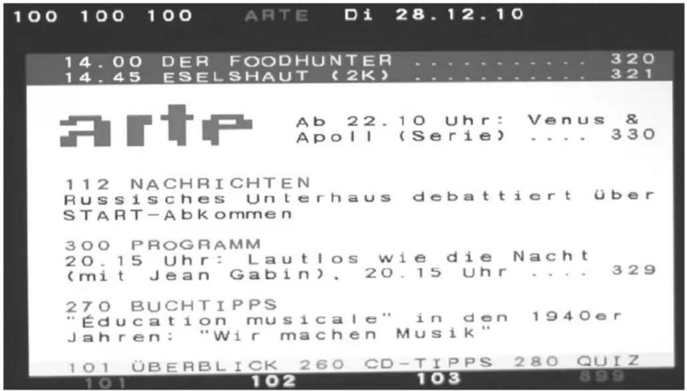 XORO HRS 8700 CI+ - Tele- / Videotext - 2