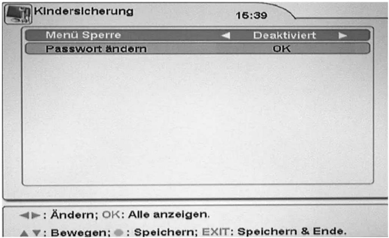 XORO HRS 8700 CI+ - Kindersicherung - 1
