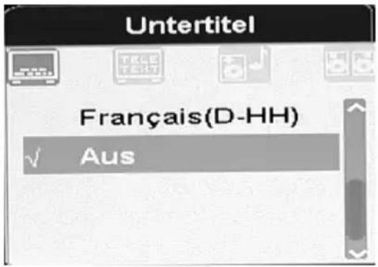 XORO HRS 8700 CI+ - Audio Einstellung des TV Senders - 1
