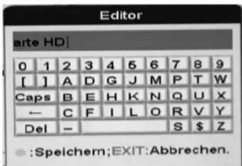 XORO HRS 8700 CI+ - Aufnahme umbenennen - 2