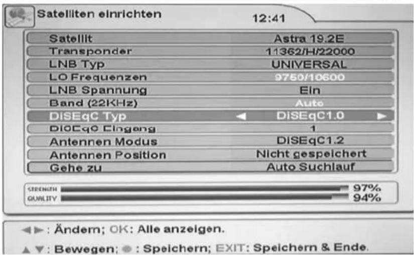 XORO HRS 8700 CI+ - Antennen Modus - 1