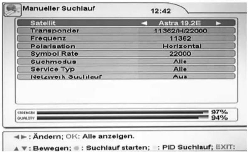XORO HRS 8700 CI+ - Manueller Suchlauf - 1