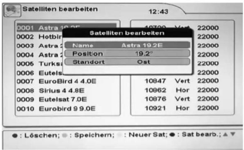 XORO HRS 8700 CI+ - Satellit bearbeiten - 1