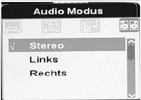 XORO HRS 8700 CI+ - Audio Einstellung des TV Senders - 3