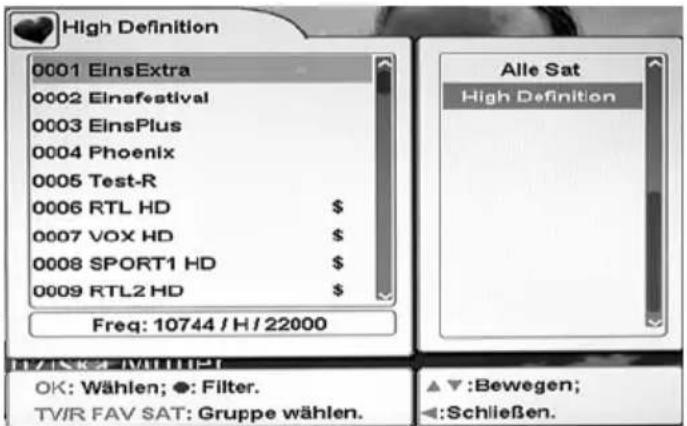 XORO HRS 8700 CI+ - Favoriten - 1