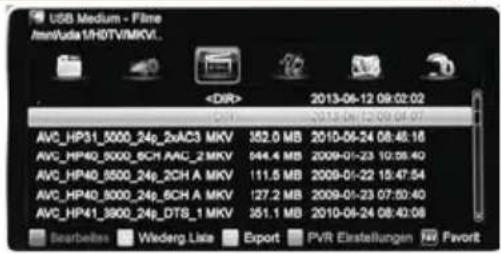 USB Medium - Film JmmVada1VHDTVIMKVI... 2013-06-12 09:02:02 AVC_HP31_5000_24p_2AC3 MKV 352.0 MB 2010-06-24 08:46:16 AVC_HP40_5000_6CH AAC_2 MKV 944.4 MB 2009-01-23 10:58:40 AVC_HP40_5000_24p_2CH A MKV 111.5 MB 2009-01-22 15:47:54 AVC_HP40_5000_24p_6CH A MKV 127.2 MB 2009-01-23 07:50:40 AVC_HP41_3800…