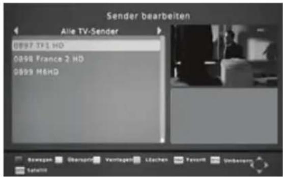Sender bearbeiten Alle TV-Sender 0897 TF1 HD 0898 France 2 HD 0899 M6HD