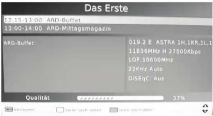 XORO HRS 8520 - Navigate in settings - 2
