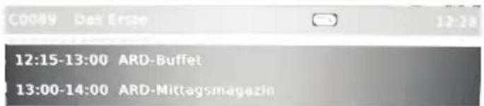 C0089 Das Erste 12:28 12:15-13:00 ARD-Buffet 13:00-14:00 ARD-Mittagsmagazin