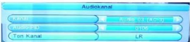 XORO HRS 3000 - Audio Einstellung des TV Senders - 1