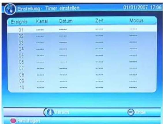 XORO HRS 3000 - Timer Einstellen - 1