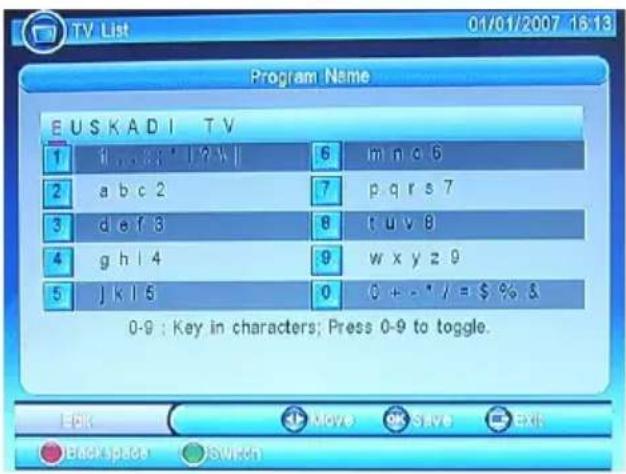 XORO HRS 3000 - TV Sender bearbeiten - 2