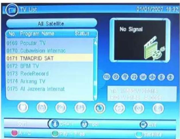 XORO HRS 3000 - TV Sender Sortieren - 1