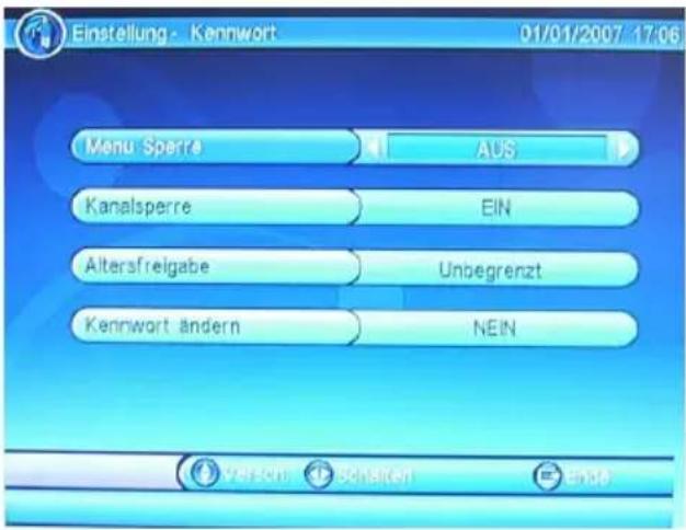 XORO HRS 3000 - Kennwort - 1