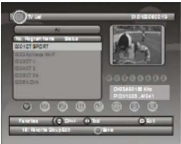 XORO HRS 3000 - TV Liste - 1