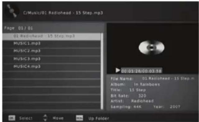 C/Music/01 Radiohead - 15 Step.mp3 Page: 01/01 01 Radiohead - 15 Step.mp3 MUSIC1.mp3 MUSIC2.mp3 MUSIC3.mp3 MUSIC4.mp3 00:01:26/00:03:58 File Name: 01 Radiohead - 15 Step m Album: In Rainbows Title: 15 Step Bit Rate: 320 Artist: Radiohead Sampling: 44K Year: 2007 Select Move Up Folder