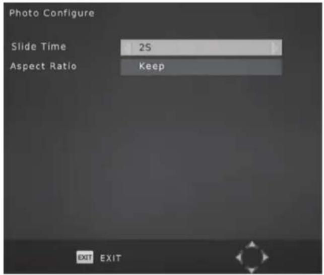 Photo Configure Slide Time 2S Aspect Ratio Keep EXIT EXIT