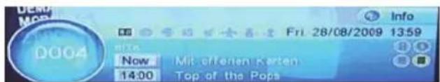 D004 Now 14:00 Mit offen den Karten Top of the Pops Fri 28/08/2009 13:59 Info
