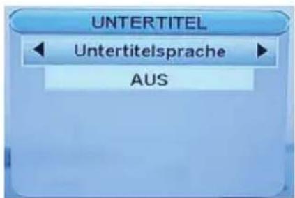UNTERTITEL Untertitelsprache AUS