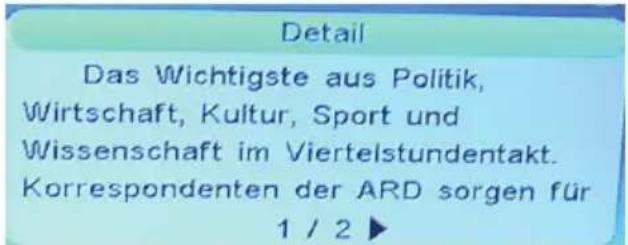 XORO HRS 2500 - Detailed EPG Information - 1