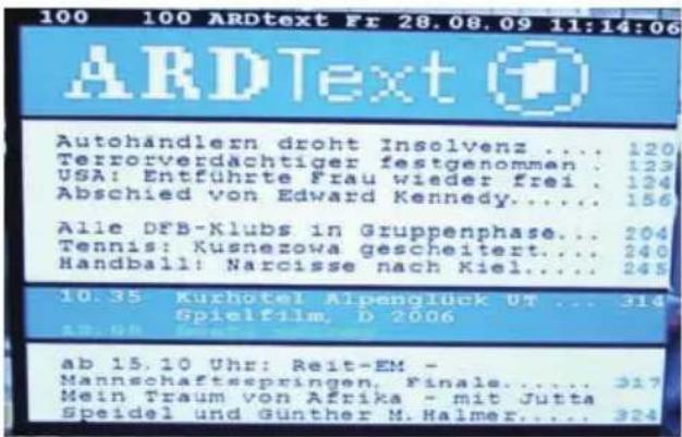 XORO HRS 2500 - Teletext - 3