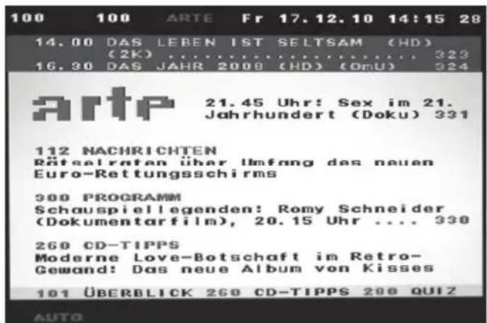 XORO HRS 3500 - Tele- / Videotext - 1