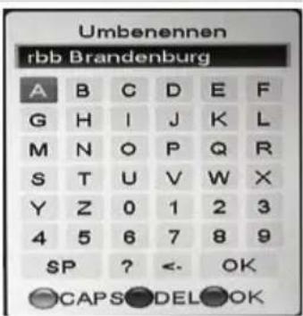 XORO HRS 3500 - Sender umbenennen - 1