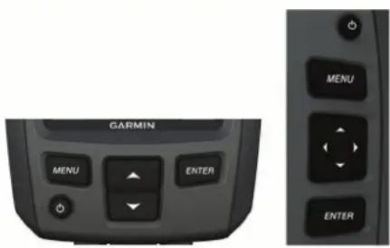GARMIN MENU ENTER MENU ENTER