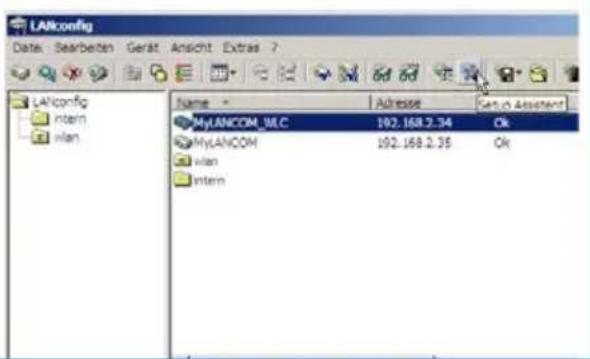 LANCOM L-320agn Wireless - LANconfig: Schneller Aufruf der Setup-Assistenten - 1