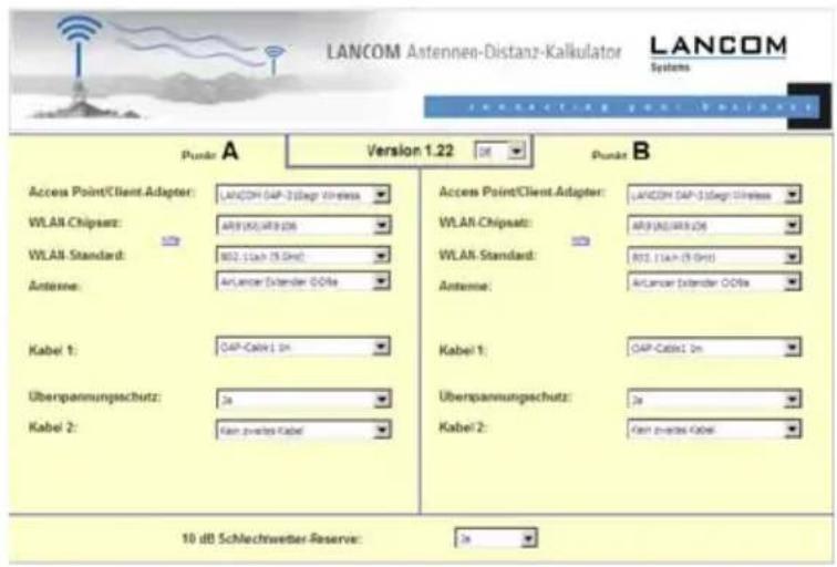 LANCOM L-320agn Wireless - Auswahl der Antennen mit dem LANCOM Antennen-Kalkulator - 2