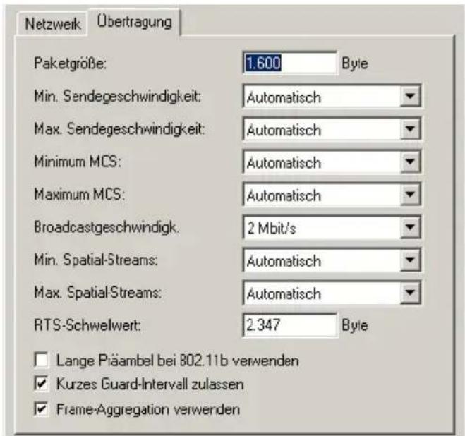 LANCOM L-320agn Wireless - Konfiguration der 802.11n-Parameter - 2
