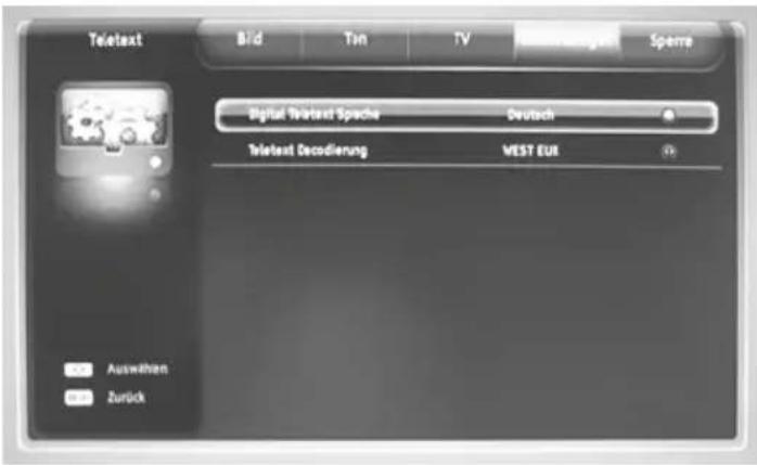 Mobilline TV-C19DDS - Teletext-Einstellung - 1