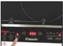 Primada PTC-2200 - Barbeque Operation Fig : ①\~⑧ - 5