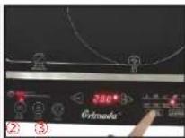 Primada PTC-2200 - Korea grill Operation (Fig①\~⑧). - 3