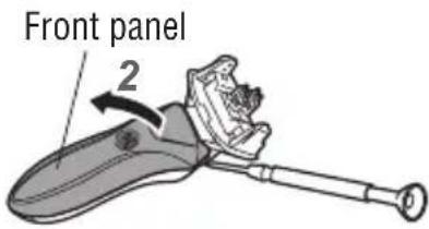 Izumi IZF-V85 - How to remove the Li-ion battery - 1