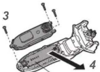 Izumi IZF-V85 - How to remove the Li-ion battery - 2