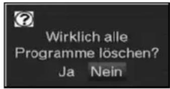 Skysat Teledigi 3T - Alle Programme löschen - 1