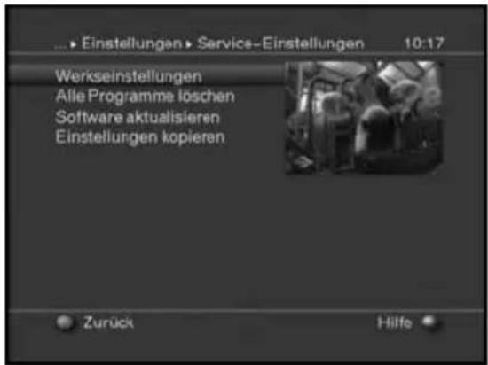 Skysat Teledigi 3T - Service-Einstellungen - 1