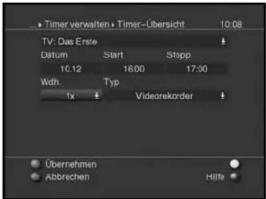 Skysat Teledigi 3T - Timer manuell programmieren - 1
