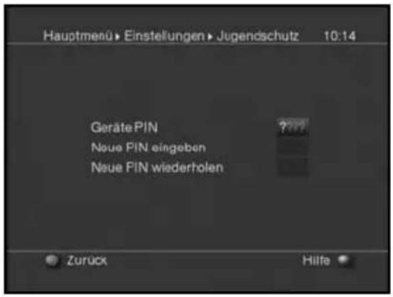 Skysat Teledigi 3T - Geräte-PIN ändern - 1