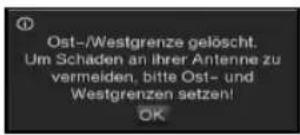Skysat Teledigi 3 S - Vorhandene Grenzen löschen - 3