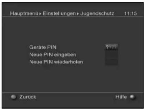 Skysat Teledigi 3 S - Geräte-PIN ändern - 1