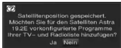 Skysat Teledigi 3 S - Satellitenposition speichern - 1