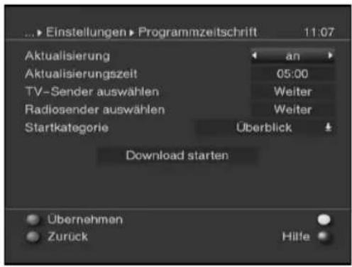 Skysat Teledigi 3 S - Programmierung der elektronischen Programmzeitschrift - 1