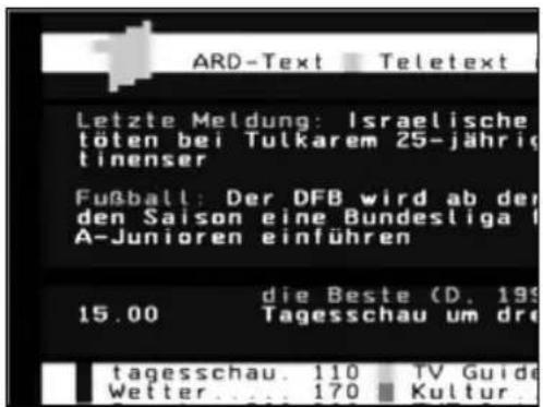 Skysat Teledigi 3 S - Benutzung des internen Videotextdecoders - 1