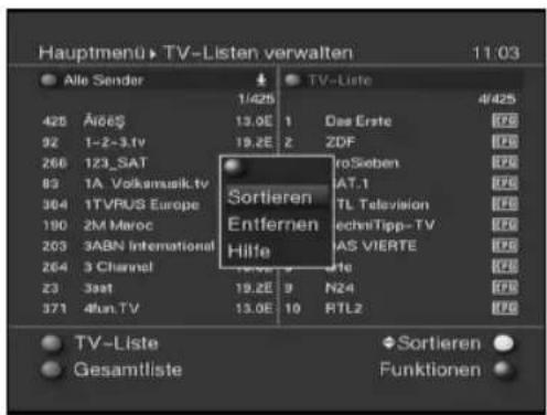Skysat Teledigi 3 S - Entfernen (löschen) aus der Favoritenliste - 1