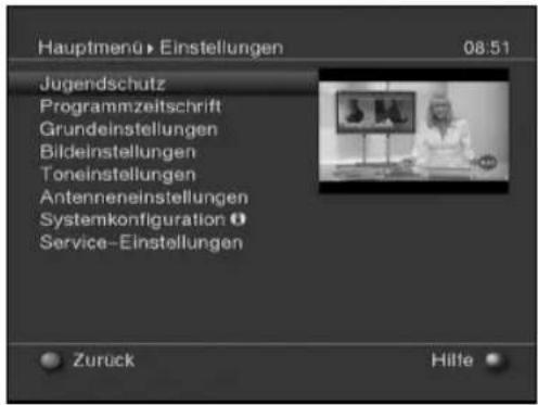Skysat Teledigi 3 S - Grundeinstellungen - 1