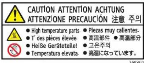 Xanté Impressia - Positions of WARNING and CAUTION Labels - 7