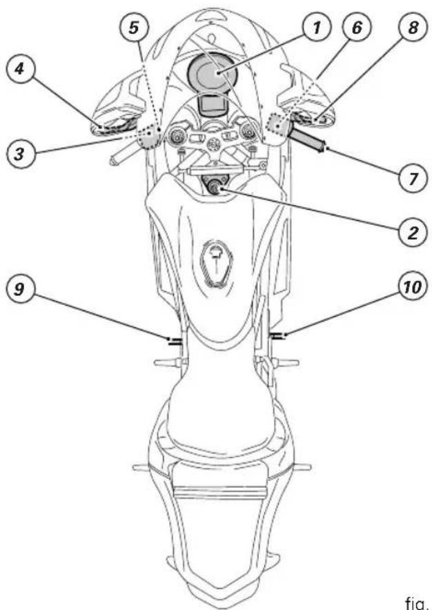 Labeled diagram of an insect anatomical structure with numbered parts for identification